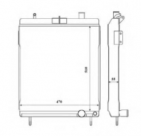 義烏Mercedes-Benz Unimog radiator 奔馳烏尼莫克散熱器